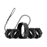 Total Restraint Complete Set in Black for BDSM Play > Bondage Gear > Collars